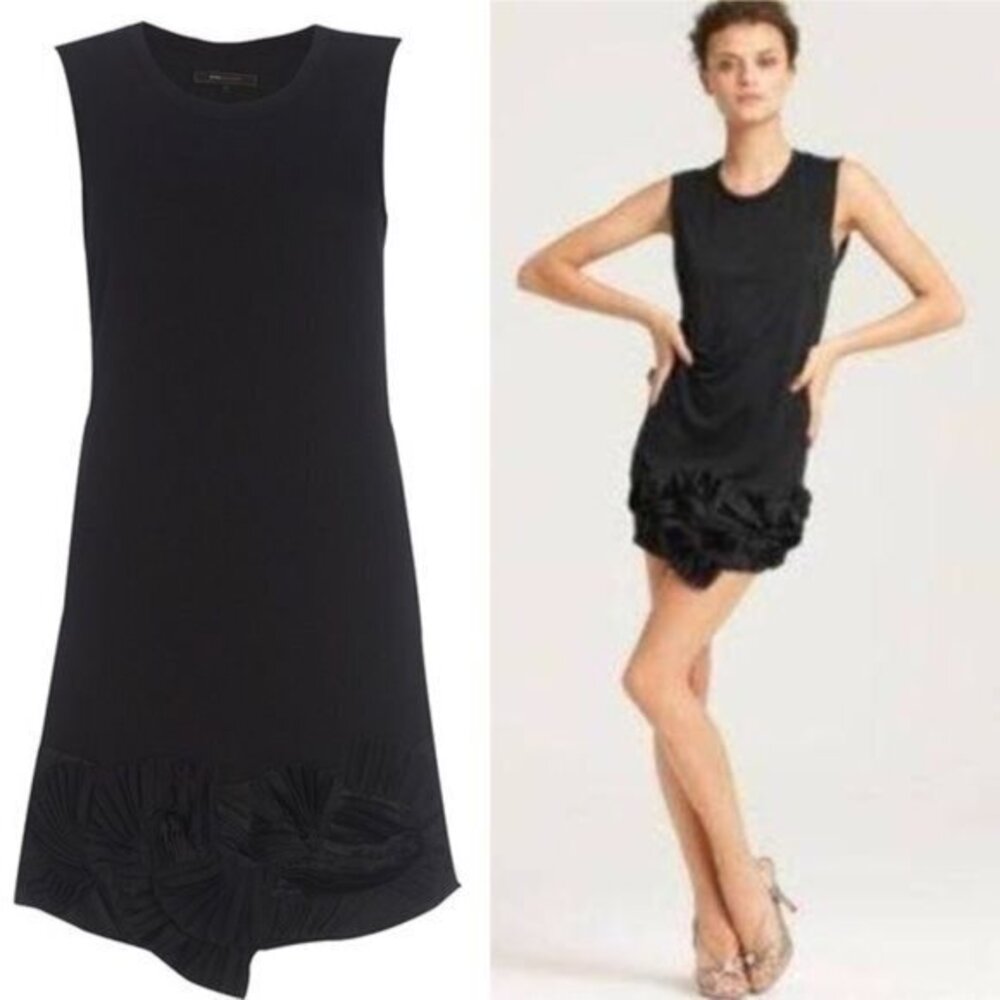 BCBGMaxAzria Miranda Tunic Dress Ruffle Bottom